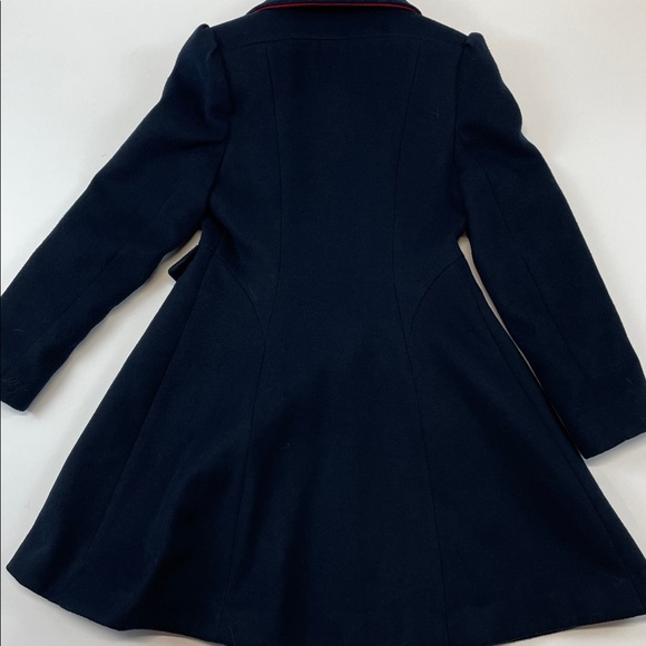 Rothschild Girls Navy Coat Military Style Red Trim Sz 7 - Picture 5 of 7